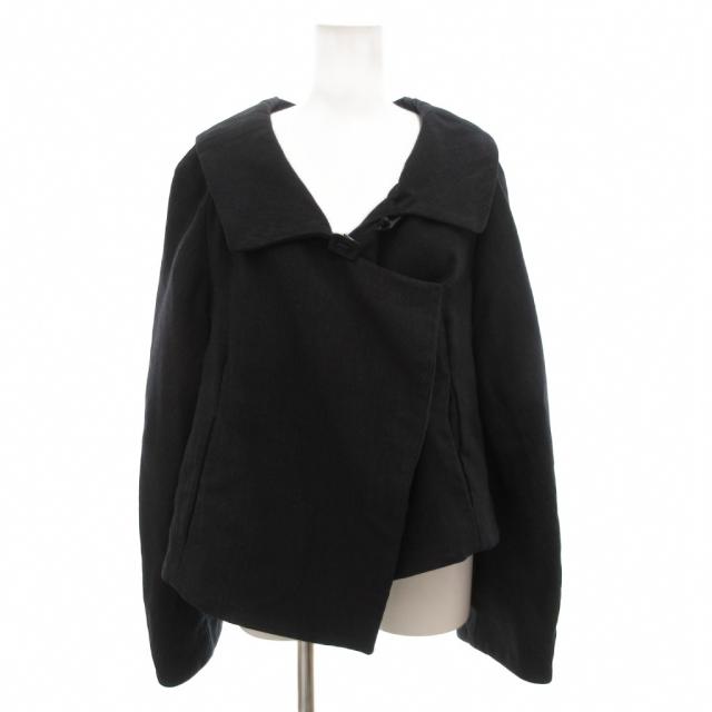 【中古】マルニ MARNI ジャケット ウール ショート丈 38 S 紺 ネイビー /AE レディース