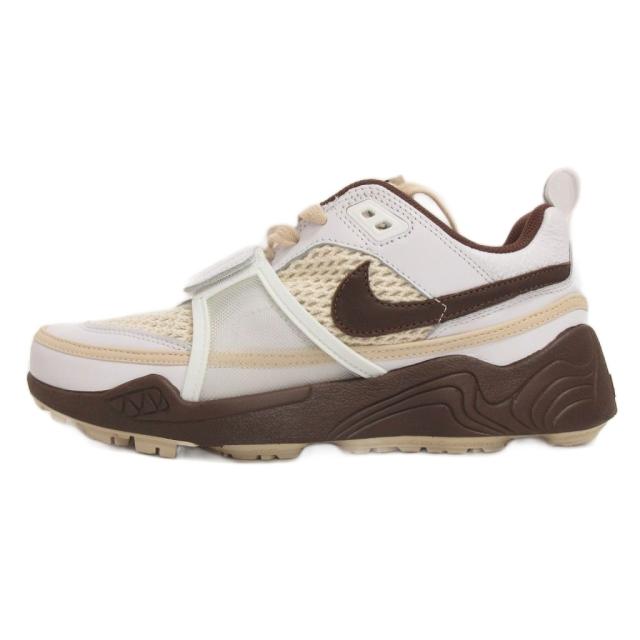 【中古】未使用品 ナイキ トラヴィス スコット ズーム フィールド ジャックス スニーカー HQ3073-100 26.5cm 茶 白
