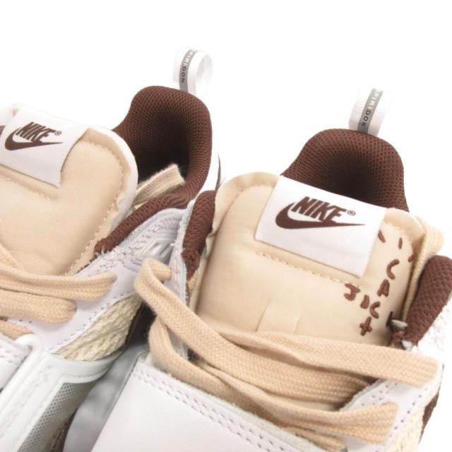 【中古】未使用品 ナイキ トラヴィス スコット ズーム フィールド ジャックス スニーカー HQ3073-100 26.5cm 茶 白