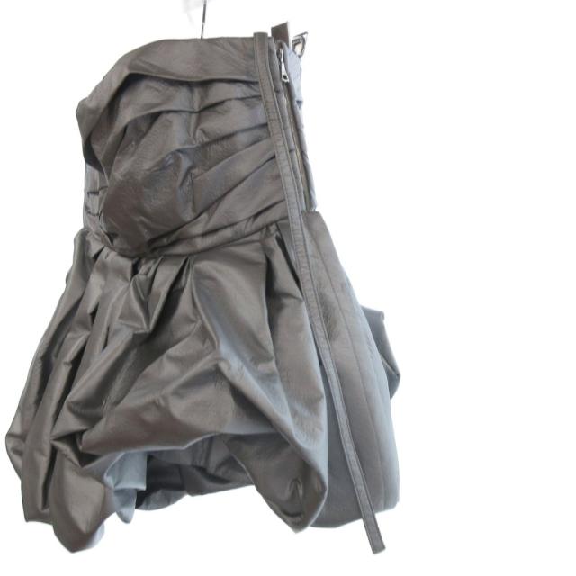 【中古】マークジェイコブス 美品 バブルトップ メタリック バルーン 半袖 ベアトップ 2 シルバーカラー