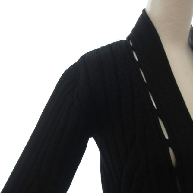 【中古】ジバンシィ GIVENCHY 美品 カーディガン ニット Vネック 長袖 XS 黒 ブラック ■GY14 レディース_3