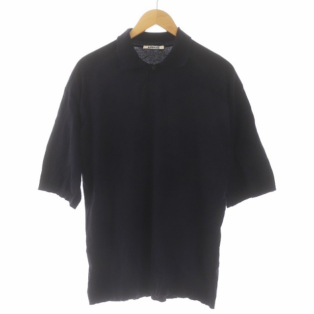 流行販売【美品‼️】Auralee Knit Short Sleeve POLO トップス