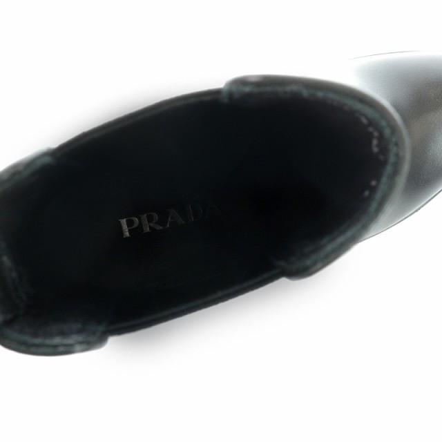 中古】プラダ PRADA サイドゴアブーツ ショートブーツ バックロゴ