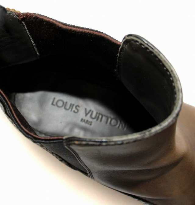 中古】ルイヴィトン LOUIS VUITTON サイドゴアブーツ ショートブーツ