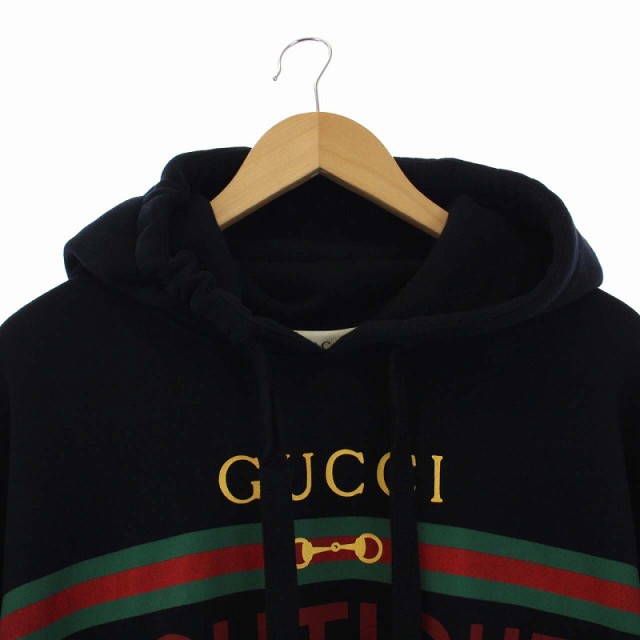 中古】グッチ GUCCI BOUTIQUEロゴ シェリーライン プルオーバー