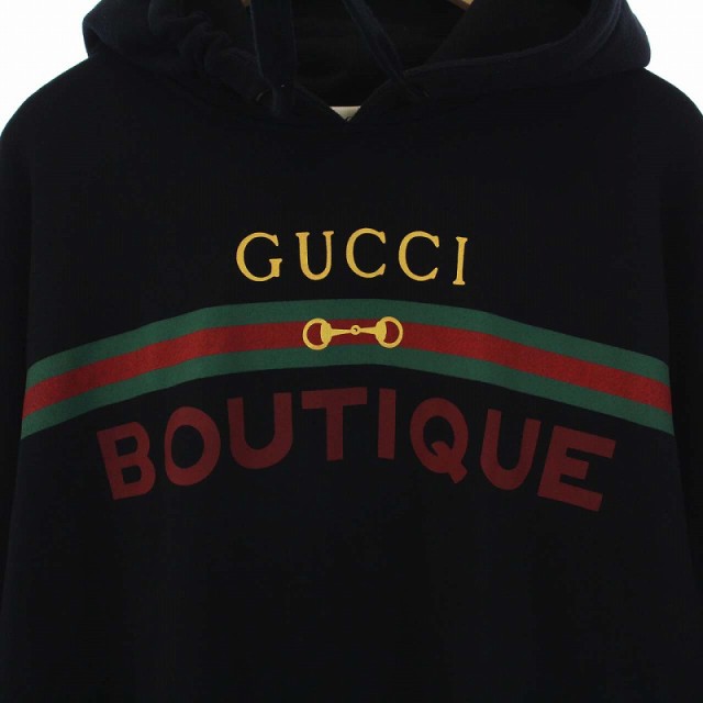 中古】グッチ GUCCI BOUTIQUEロゴ シェリーライン プルオーバー