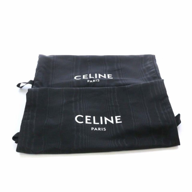 【中古】セリーヌ CELINE 22年製 バルキー BULKY ブーツ ショート レースアップ ロゴスタッズ プラットフォーム 厚底 40  26.5cm ｜au PAY マーケット