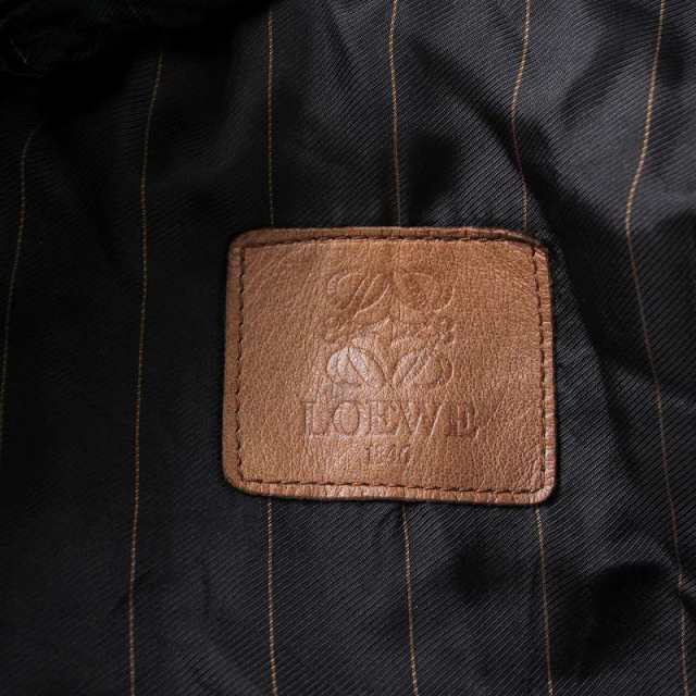 中古】ロエベ LOEWE ライダースジャケット レザージャケット 革ジャン