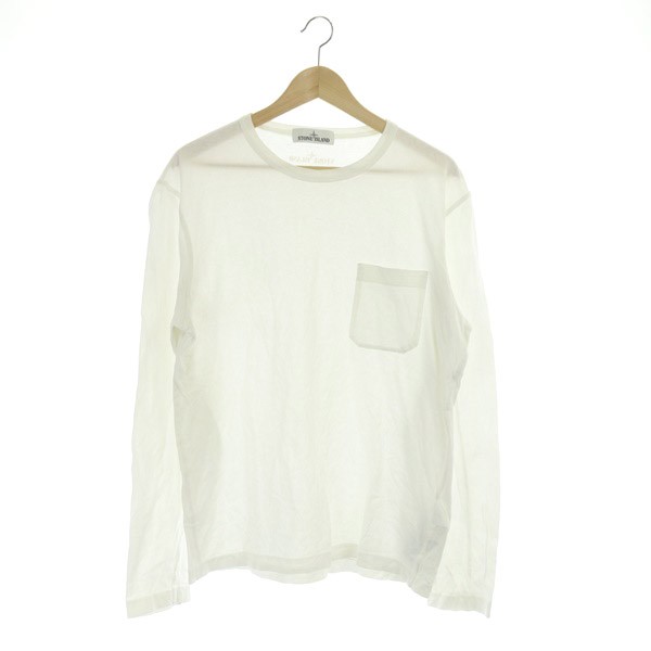 【正規品】STONE ISLAND ロンT 白 ストーンアイランド
