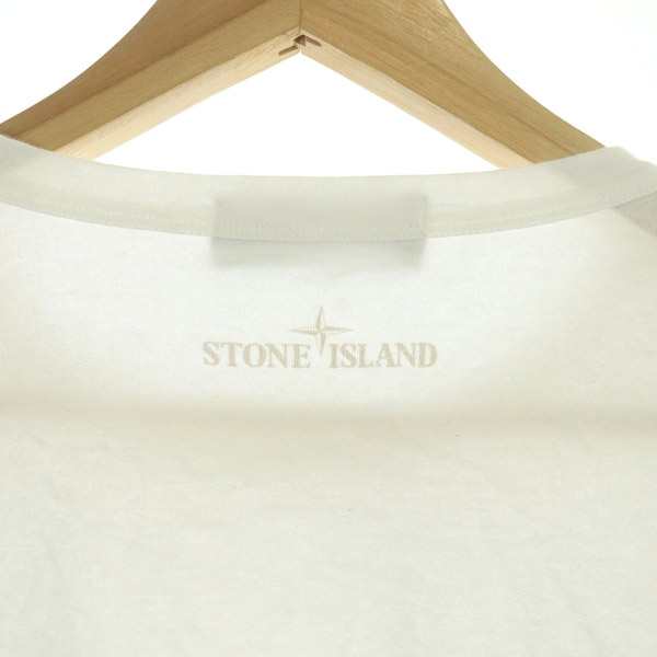【正規品】STONE ISLAND ロンT 白 ストーンアイランド
