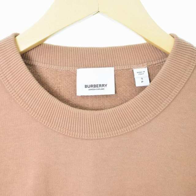 【中古】バーバリー BURBERRY LONDON ENGLAND Sweat shirts Mit Logo-Patch ミットロゴパッチ  スウェット S 茶 4559628｜au PAY マーケット