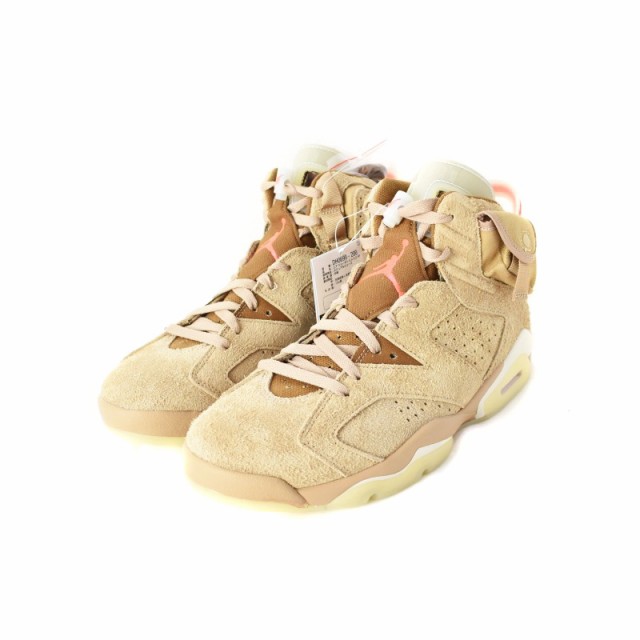 中古】未使用品 NIKE TRAVIS SCOTT AIR JORDAN 6 BRITISH KHAKI エア