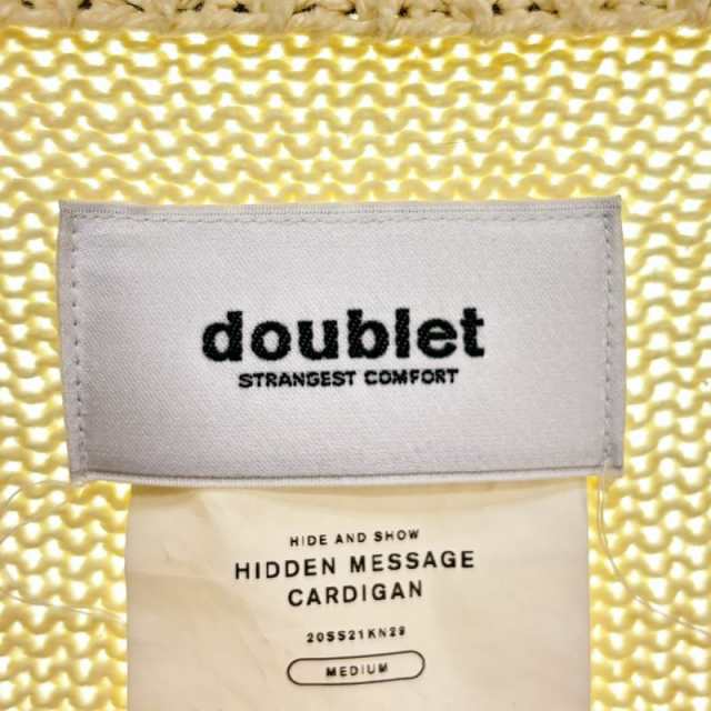 中古】ダブレット doublet 20SS HIDDEN MESSAGE CARDIGAN カーディガン ...