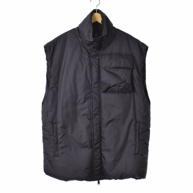 【中古】ワイズ Y's NYLON PADDED VEST ナイロン 中綿 ベスト 3 黒 ブラック YJ-V41-630 レディースの通販は