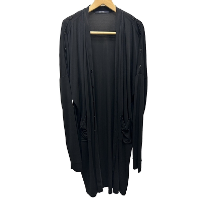 中古】リミフゥ LIMI feu ショルダー ボタン ロング カーディガン 上着 