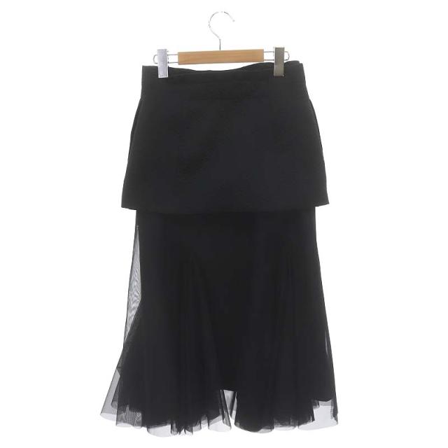 中古】アドーア ADORE 23AWマトラッセジャガードスカート ロング 36 S  