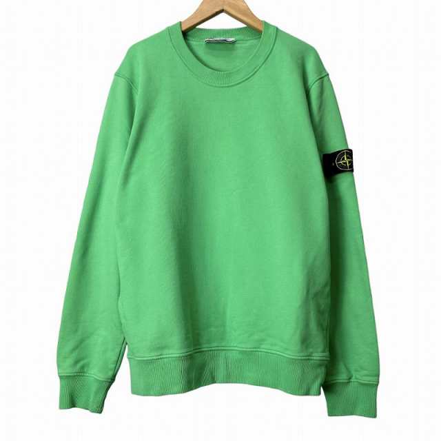 【中古】ストーンアイランド STONE ISLAND スウェット トレーナー 緑 グリーン L メンズ