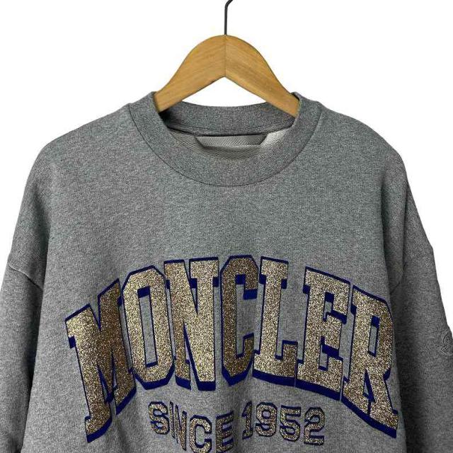 中古】モンクレール MONCLER ラメ カレッジ ロゴ スウェット