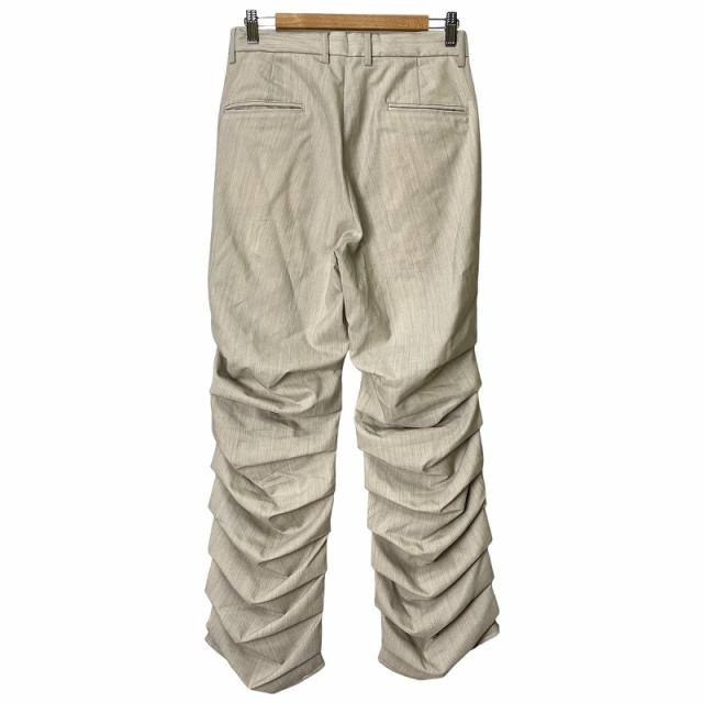 【中古】ランディ RANDY 23SS ACCORDION PANTS アコーディオン パンツ スラックス 1 ベージュ SS23-RPT03 メンズの通販は