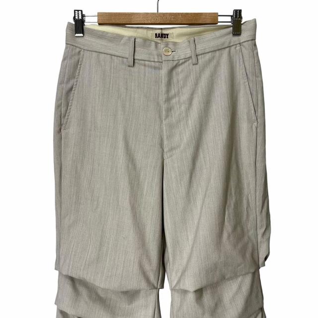 【中古】ランディ RANDY 23SS ACCORDION PANTS アコーディオン パンツ スラックス 1 ベージュ SS23-RPT03 メンズの通販は