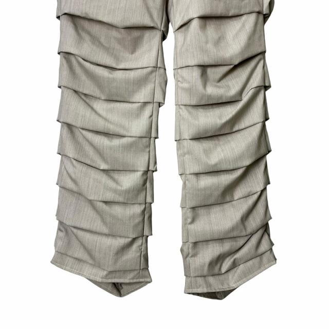 【中古】ランディ RANDY 23SS ACCORDION PANTS アコーディオン パンツ スラックス 1 ベージュ SS23-RPT03 メンズの通販は