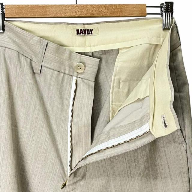 【中古】ランディ RANDY 23SS ACCORDION PANTS アコーディオン パンツ スラックス 1 ベージュ SS23-RPT03 メンズの通販は