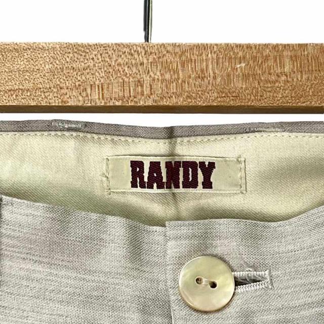 【中古】ランディ RANDY 23SS ACCORDION PANTS アコーディオン パンツ スラックス 1 ベージュ SS23-RPT03 メンズの通販は