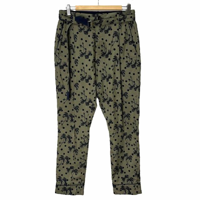 sacai 20AW カーゴパンツ sacai◇J/20AW/チェックワイドカーゴロング