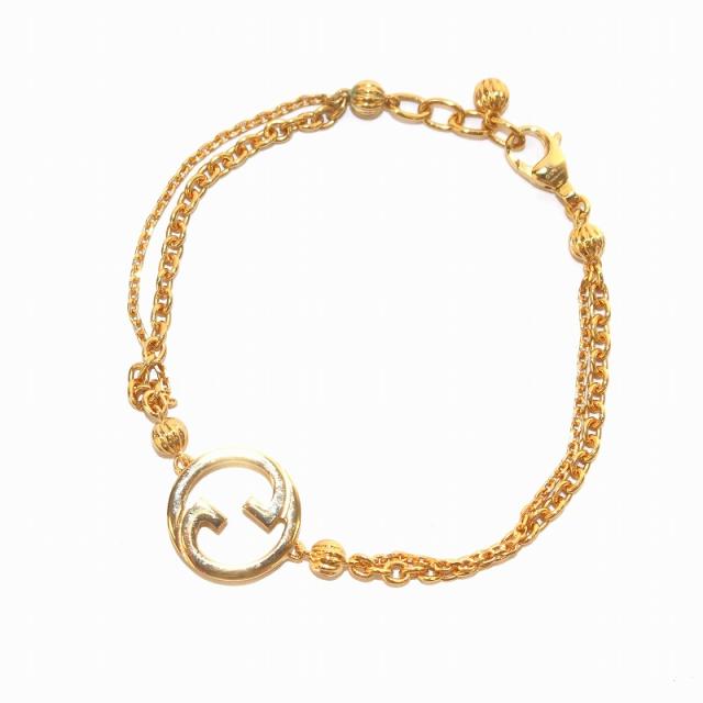 【中古】グッチ GUCCI ブロンディ ブレスレット インターロッキングG チェーン ゴールド色 774638 I4600 8005 の通販は 18,936円