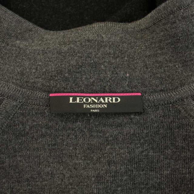 レオナールウールグレーワンピース レオナールウールグレーワンピース LEONARD（ワンピース）の