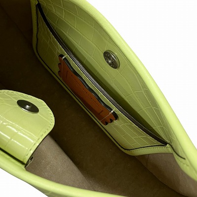 【中古】コーチ COACH coachtopia コーチトピア エルゴ バッグ クロコ型押し 緑 黄緑 グリーン C-2344-CO713 ☆AA★ 中古】コーチ COACH coachtopia コーチトピア エルゴ バッグ クロコ型