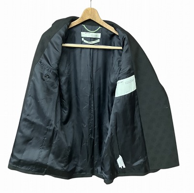 【中古】オフホワイト OFF WHITE テーラードジャケット 刺繍 総柄 黒 ブラック 42 M位 OMEF048R20G86013 ☆AA★ 中古】オフホワイト OFF WHITE テーラードジャケット 刺繍 総柄 黒