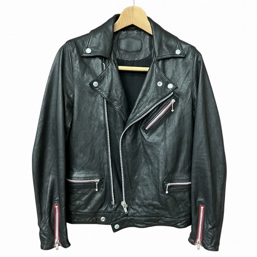 定価10万　ヒステリックグラマー　ラムレザー　シングルライダースジャケット　Ｍ 定価10.7万ヒステリックグラマーラムレザーシングルライダースジャケット