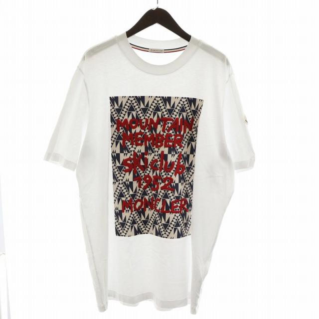 【中古】モンクレール MONCLER 22SS SCOM Tシャツ カットソー 半袖  XL 白 H20918D00004 8390T ■GY18 /MW