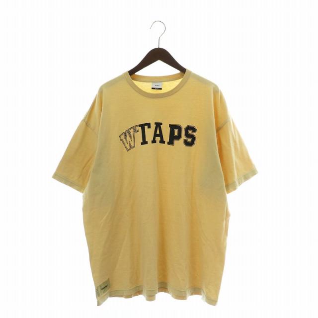 【中古】ダブルタップス WTAPS 22SS RANSOM Tシャツ カットソー 半袖 ロゴ  X 04 XL ベージュ /XZ ■GY18
