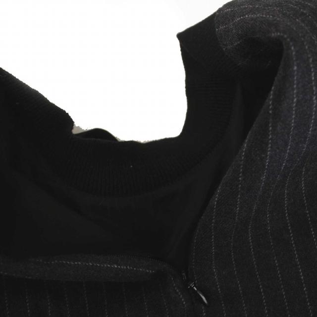 【中古】エンフォルド ENFOLD 22AW LAYERED PULLOVER ストライプ 38 M チャコールグレー 黒 300FA230-1970 /YM 中古】エンフォルド ENFOLD 22AW LAYERED PULLOVER ストライプ 38 M