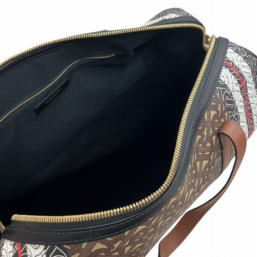 【中古】バーバリー BURBERRY TB 総柄 モノグラム 2WAY ドラム ボストンバッグ 茶 マルチ ITPELGDI11CAR ☆AA★_4