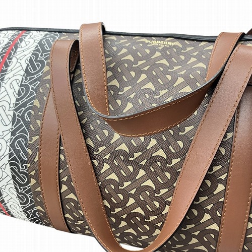 【中古】バーバリー BURBERRY TB 総柄 モノグラム 2WAY ドラム ボストンバッグ 茶 マルチ ITPELGDI11CAR ☆AA★_6