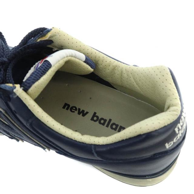 【中古】ニューバランス NEW BALANCE M576CNN UK製 オールレザー スニーカー US9 27.5cm 紺 ネイビー /SY ■OS メンズ