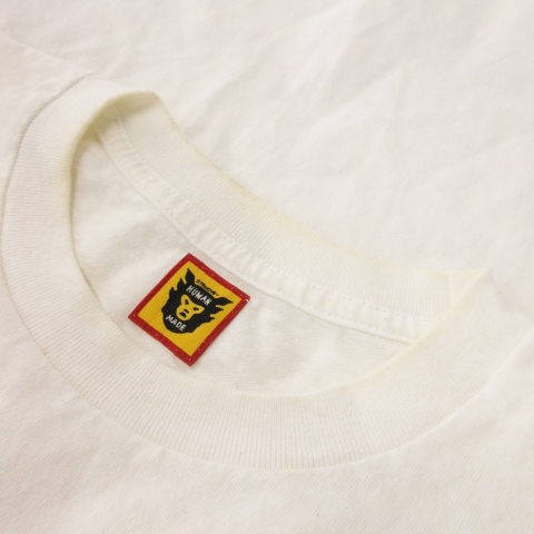 【中古】ヒューマンメイド HUMAN MADE × ヴェルディ VERDY “VICK” VICK T-SHIRT Tシャツ 長袖 XL 白 /MN16 ■GY12