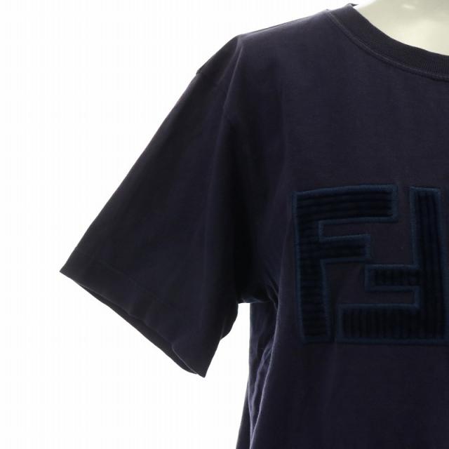 中古】フェンディ FENDI Tシャツ カットソー 半袖 クルーネック ロゴ