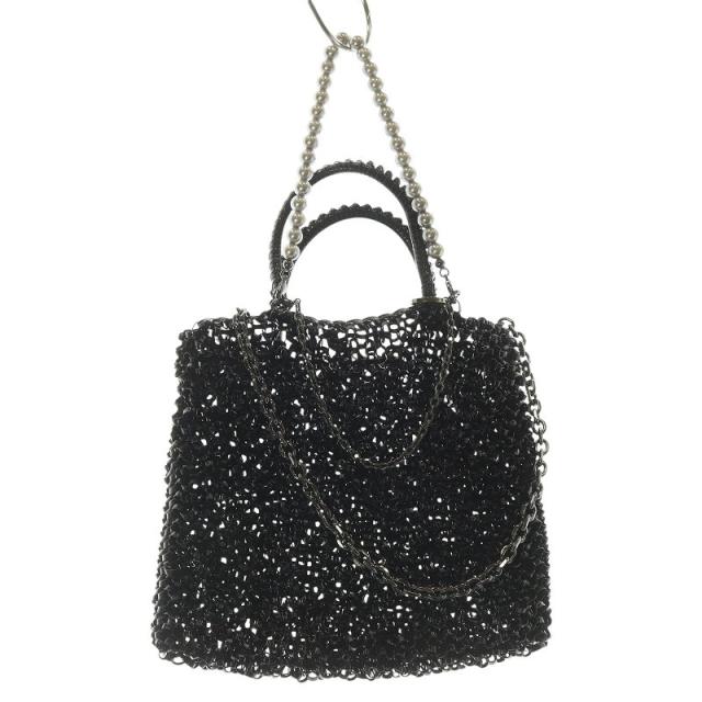 【中古】アンテプリマ ANTEPRIMA 30th Anniversary スタンダード ミニアトゥーラ 2WAYバッグ ブラック ピンク /SR15