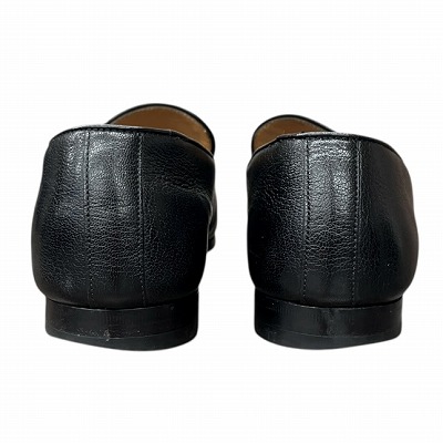 中古】グッチ GUCCI ホースビット ローファー レザー 黒 ブラック 6.5