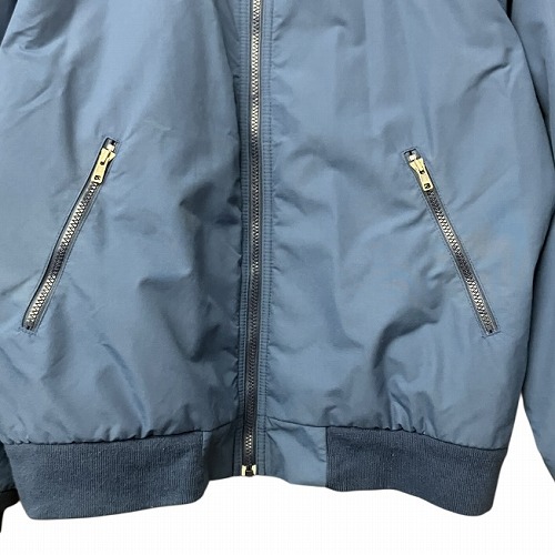 【中古】エルエルビーン L.L.BEAN 90s Vintage ナイロン フリース ブルゾン ジャケット スタンドカラー 青 ブルー L  メンズ