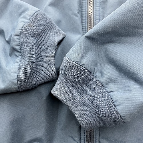 【中古】エルエルビーン L.L.BEAN 90s Vintage ナイロン フリース ブルゾン ジャケット スタンドカラー 青 ブルー L  メンズ