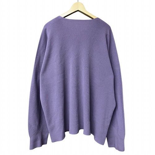 【中古】オムプリッセイッセイミヤケ HOMME PLISSE ISSEY MIYAKE 25SS BASIC KNIT SWEATER 薄紫 Free HP51KN215_1
