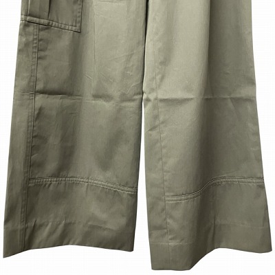 中古】ニナリッチ NINA RICCI ワイド カーゴ パンツ カーキ 36 1I  