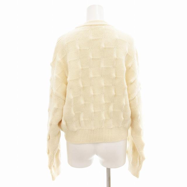 【中古】ステラマッカートニー STELLA McCARTNEY 21AW ニット セーター テクスチャー クルーネック 長袖 36 XS_1