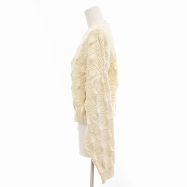 【中古】ステラマッカートニー STELLA McCARTNEY 21AW ニット セーター テクスチャー クルーネック 長袖 36 XS_2