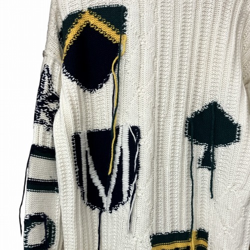 中古】MONSE モンス オーバーサイズ ケーブル ニット セーター